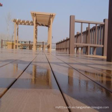 Fácil instalar decking impermeable de WPC con el precio competitivo (HY145H23)